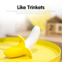 5.12in Banana Multi-Speeds Dildo Vibrating Real Touching Sex Toy