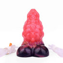 5.12in Fantasy Odd Silicone Soft Inflatable Spraying Water Dildo For Anus