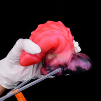 5.12in Fantasy Odd Silicone Soft Inflatable Spraying Water Dildo For Anus