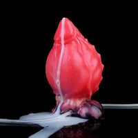 5.12in Fantasy Odd Silicone Soft Inflatable Spraying Water Dildo For Anus