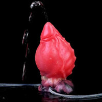 5.12in Fantasy Odd Silicone Soft Inflatable Spraying Water Dildo For Anus