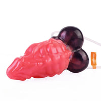 5.12in Fantasy Odd Silicone Soft Inflatable Spraying Water Dildo For Anus