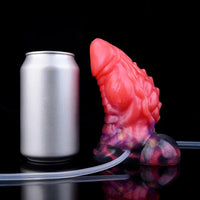 5.12in Fantasy Odd Silicone Soft Inflatable Spraying Water Dildo For Anus