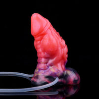 5.12in Fantasy Odd Silicone Soft Inflatable Spraying Water Dildo For Anus