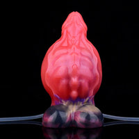 5.12in Fantasy Odd Silicone Soft Inflatable Spraying Water Dildo For Anus