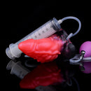 5.12in Fantasy Odd Silicone Soft Inflatable Spraying Water Dildo For Anus