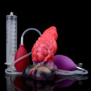 5.12in Fantasy Odd Silicone Soft Inflatable Spraying Water Dildo For Anus