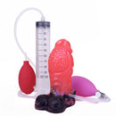 5.12in Fantasy Spiked Silicone Soft Inflatable Spraying Water Dildo For Anus