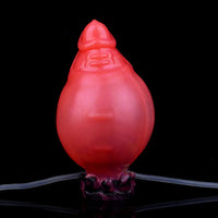 5.12in Fantasy Spiked Silicone Soft Inflatable Spraying Water Dildo For Anus