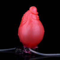5.12in Fantasy Spiked Silicone Soft Inflatable Spraying Water Dildo For Anus