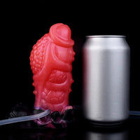5.12in Fantasy Spiked Silicone Soft Inflatable Spraying Water Dildo For Anus