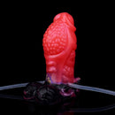 5.12in Fantasy Spiked Silicone Soft Inflatable Spraying Water Dildo For Anus