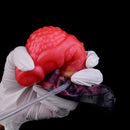 5.12in Fantasy Spiked Silicone Soft Inflatable Spraying Water Dildo For Anus