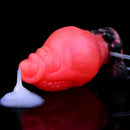 5.12in Fantasy Spiked Silicone Soft Inflatable Spraying Water Dildo For Anus