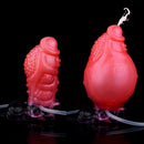 5.12in Fantasy Spiked Silicone Soft Inflatable Spraying Water Dildo For Anus
