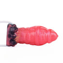 5.12in Fantasy Spiked Silicone Soft Inflatable Spraying Water Dildo For Anus