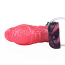 5.12in Fantasy Spiked Silicone Soft Inflatable Spraying Water Dildo For Anus