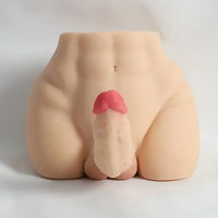 5.12in Premium Real Silicone Flexible Dildo With 8.5lb Sex Doll Torso