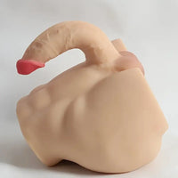 5.12in Premium Real Silicone Flexible Dildo With 8.5lb Sex Doll Torso