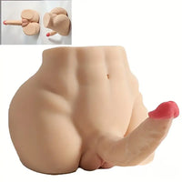 5.12in Premium Real Silicone Flexible Dildo With 8.5lb Sex Doll Torso