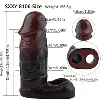 5.12in Silicone Soft Skin Feeling Dildo Sleeve For Delay Ejaculation