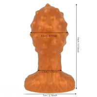 5.12in Spiked Butt Plug Dildo Ultra-Soft Liquid Silicone G-Spot Massager