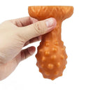 5.12in Spiked Butt Plug Dildo Ultra-Soft Liquid Silicone G-Spot Massager