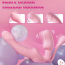 5.12in Triple Ended Silicone Strapless Double Vibrating Massager Dildo