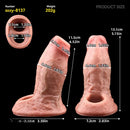 5.15in Liquid Silicone Strap on Penis Extender Cock Sleeve Dildo For Anus