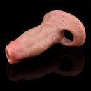 5.15in Liquid Silicone Strap on Penis Extender Cock Sleeve Dildo For Anus