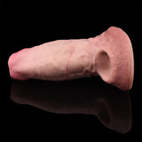 5.15in Liquid Silicone Strap on Penis Extender Cock Sleeve Dildo For Anus