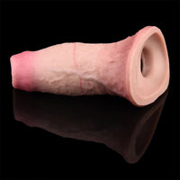 5.15in Liquid Silicone Strap on Penis Extender Cock Sleeve Dildo For Anus