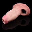 5.15in Liquid Silicone Strap on Penis Extender Cock Sleeve Dildo For Anus