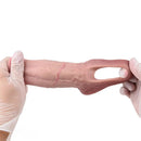 5.15in Liquid Silicone Strap on Penis Extender Cock Sleeve Dildo For Anus