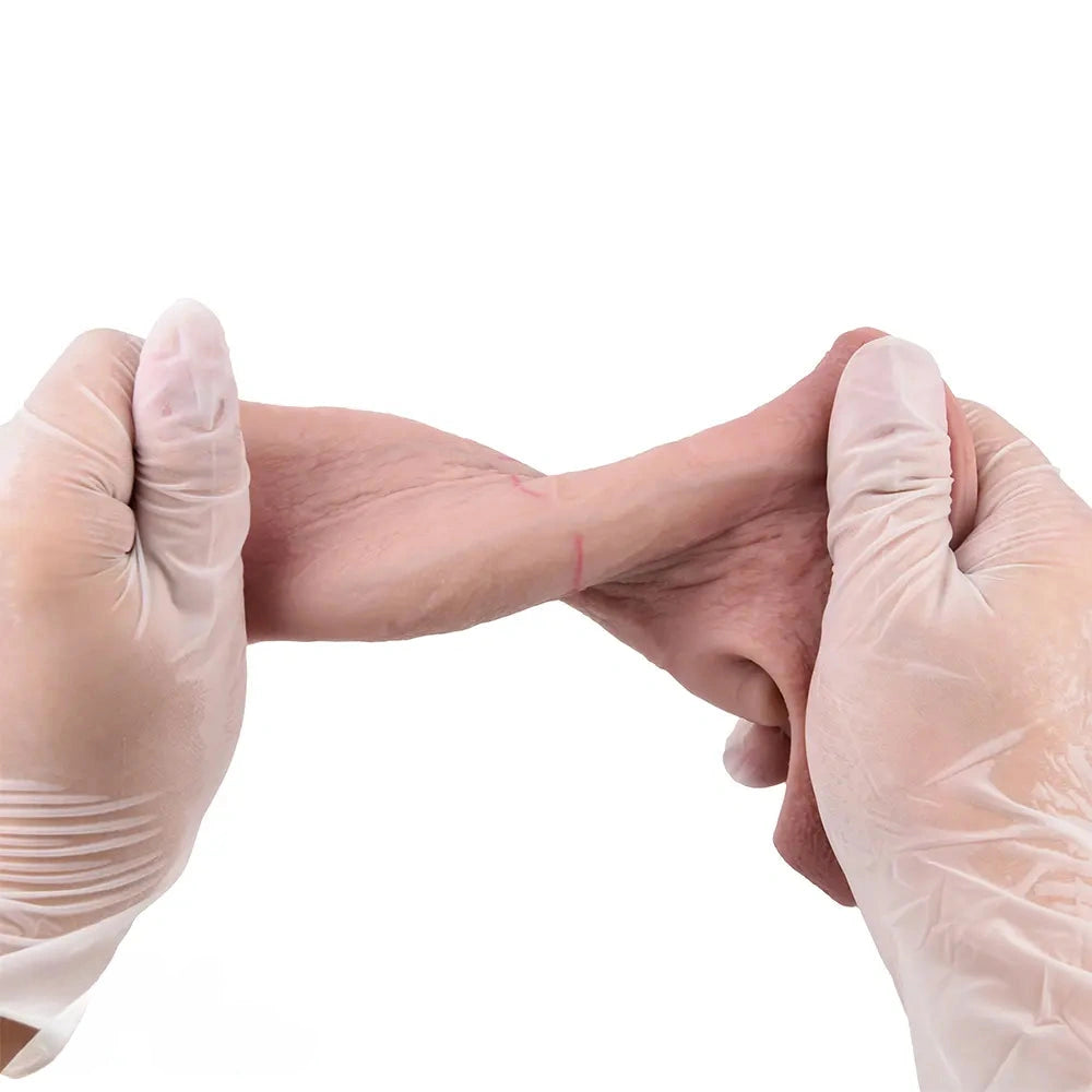 5.15in Liquid Silicone Strap on Penis Extender Cock Sleeve Dildo For Anus