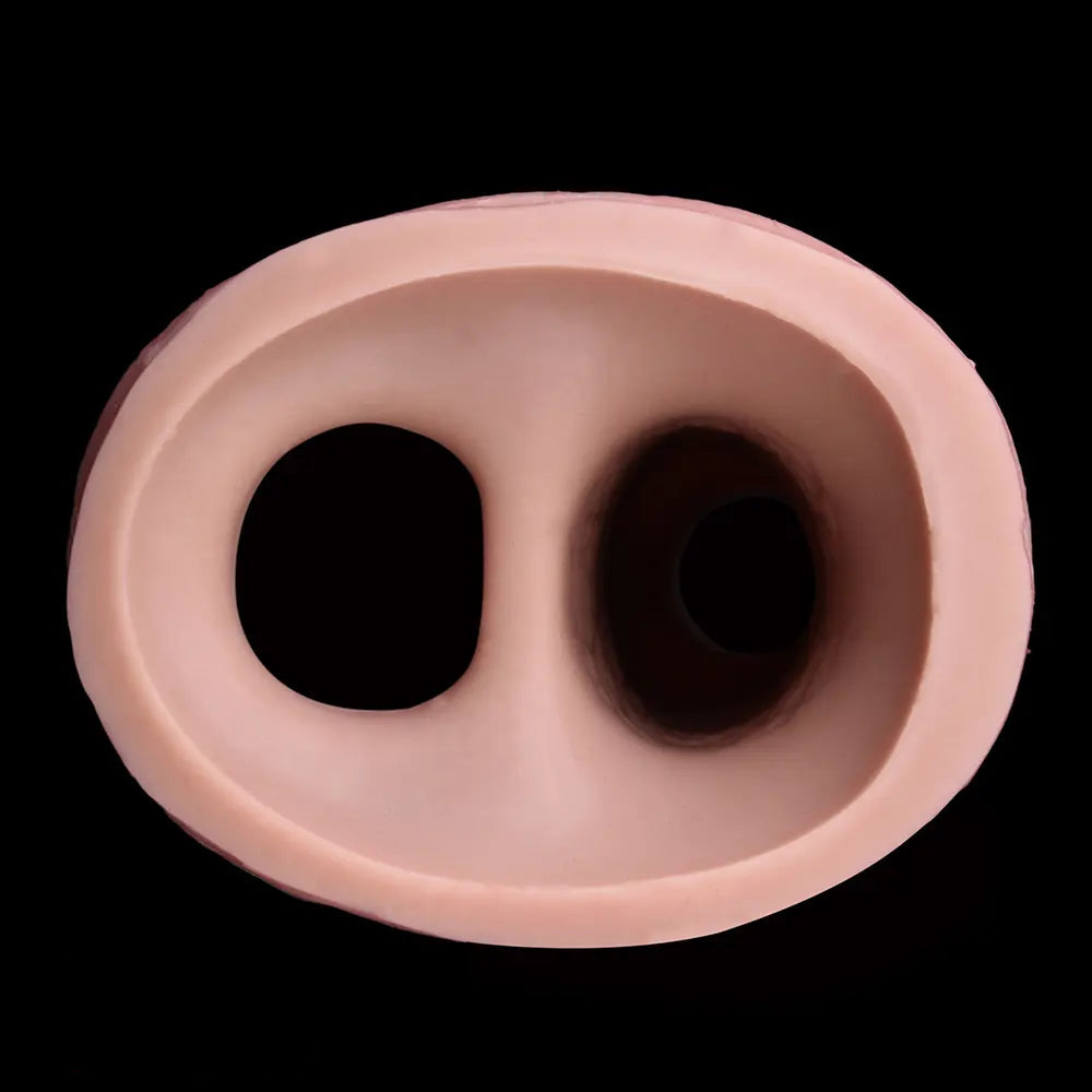 5.15in Liquid Silicone Strap on Penis Extender Cock Sleeve Dildo For Anus