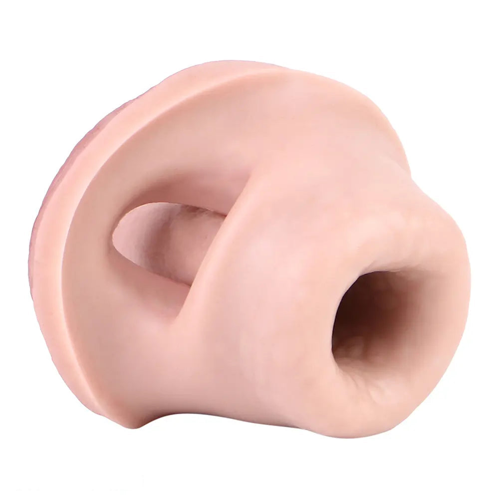 5.15in Liquid Silicone Strap on Penis Extender Cock Sleeve Dildo For Anus