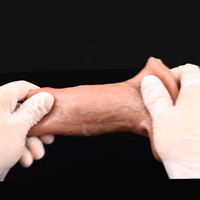 5.15in Liquid Silicone Strap on Penis Extender Cock Sleeve Dildo For Anus