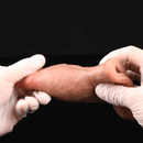 5.15in Liquid Silicone Strap on Penis Extender Cock Sleeve Dildo For Anus