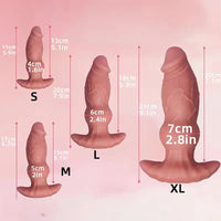 5.19in 6.7in 7.9in 9.1in Silicone Soft Dildo For Beginner Advanced User