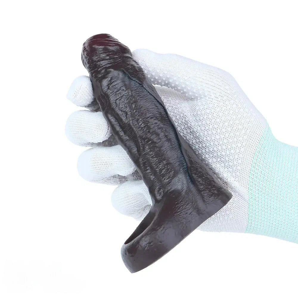 5.19in Deep Veins Open Head Silicone Hollow Dildo Sleeve For Enlargement
