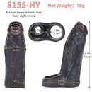 5.19in Deep Veins Open Head Silicone Hollow Dildo Sleeve For Enlargement