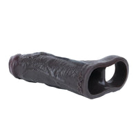 5.19in Deep Veins Open Head Silicone Hollow Dildo Sleeve For Enlargement
