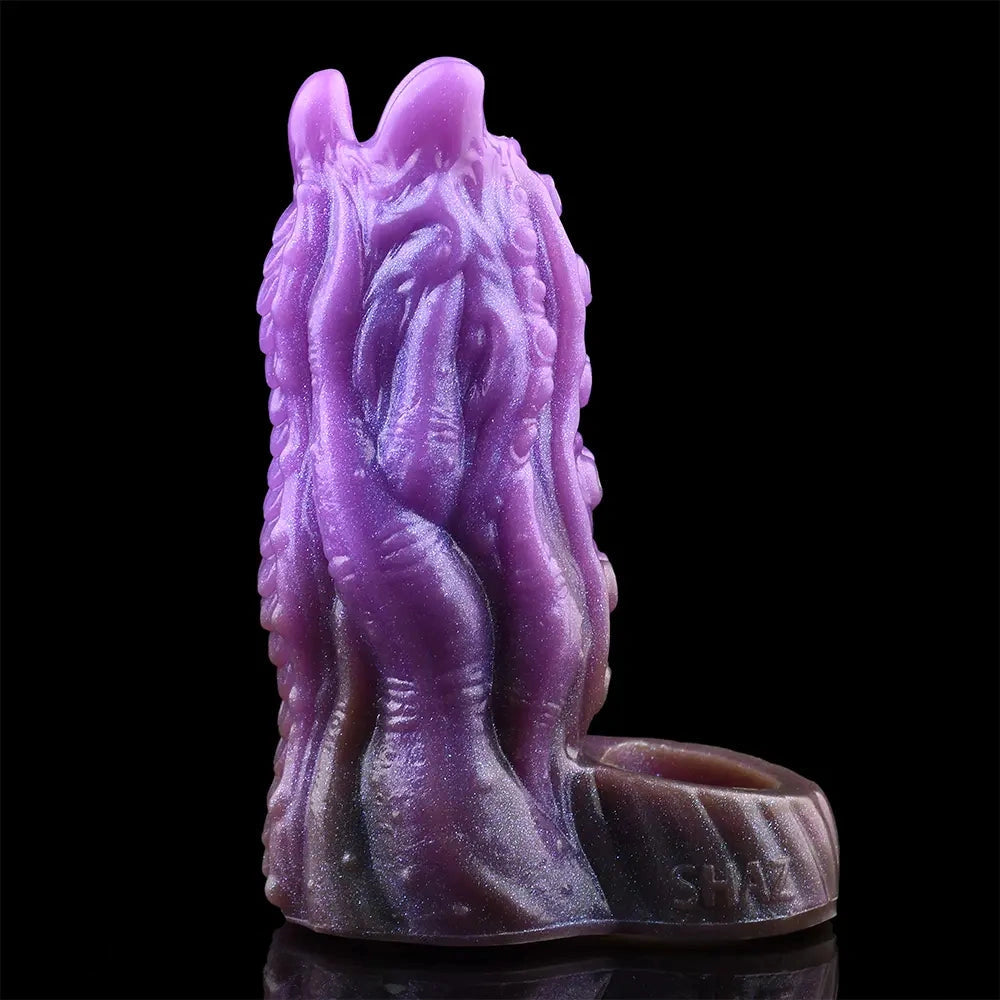 5.19in Dragon Tentacle Spiked Beast Creature Fantasy Hollow Dildo Sleeve