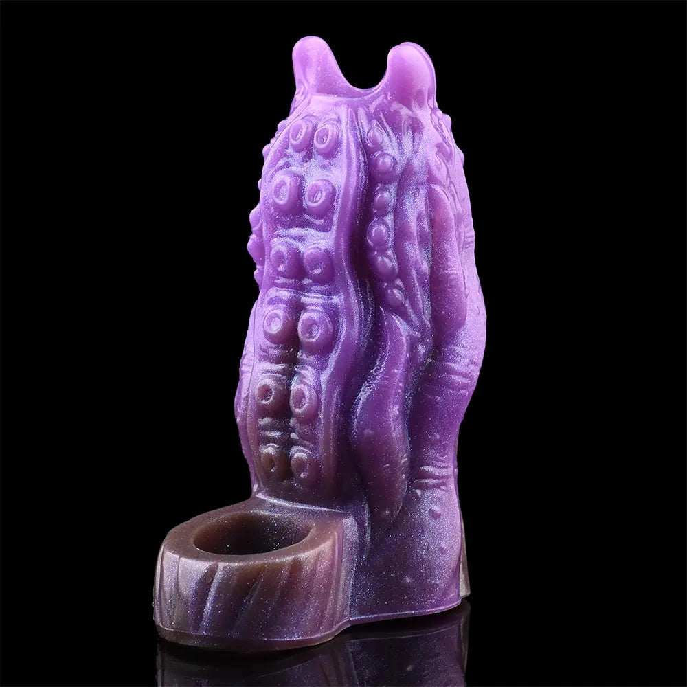 5.19in Dragon Tentacle Spiked Beast Creature Fantasy Hollow Dildo Sleeve
