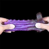 5.19in Dragon Tentacle Spiked Beast Creature Fantasy Hollow Dildo Sleeve