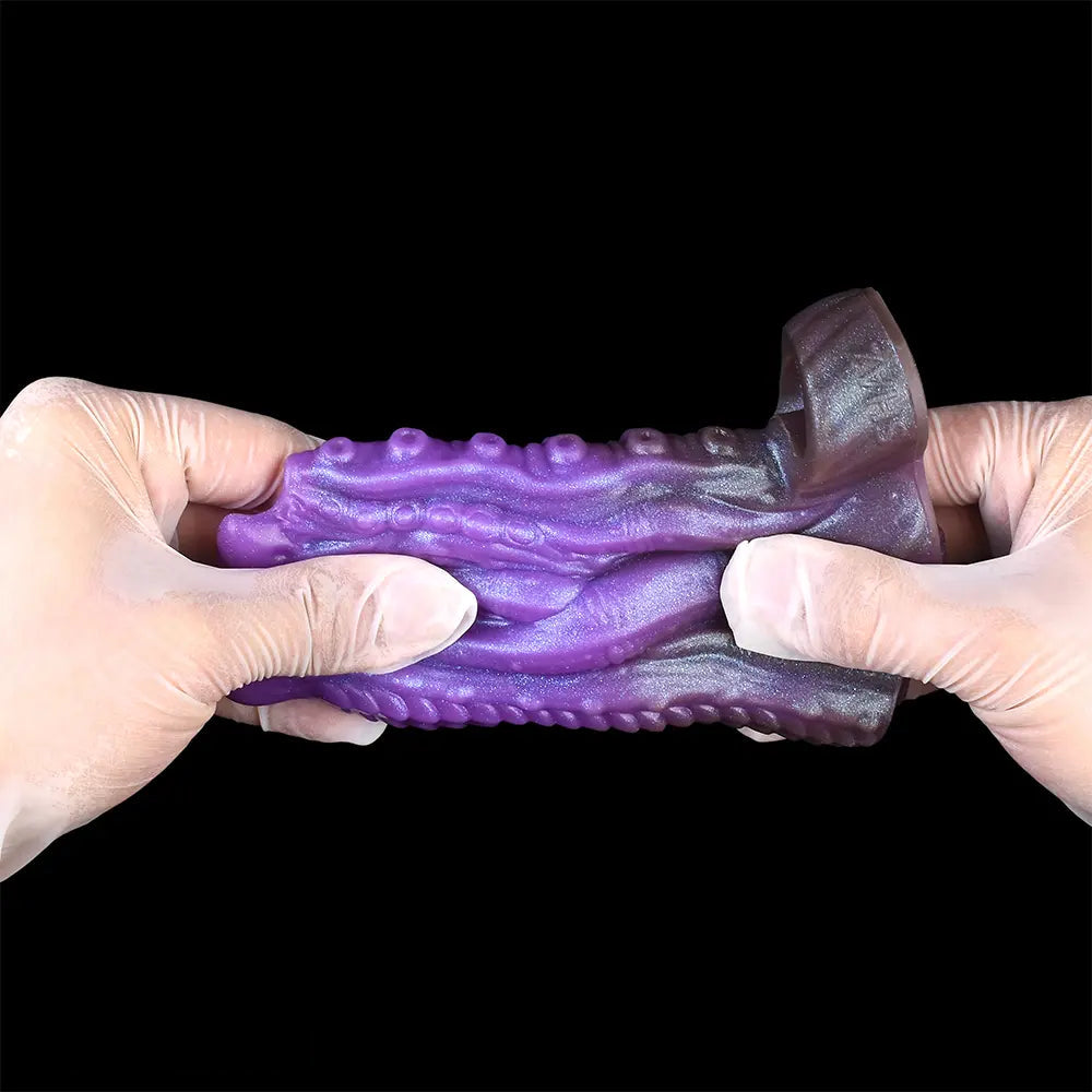 5.19in Dragon Tentacle Spiked Beast Creature Fantasy Hollow Dildo Sleeve