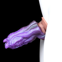 5.19in Dragon Tentacle Spiked Beast Creature Fantasy Hollow Dildo Sleeve