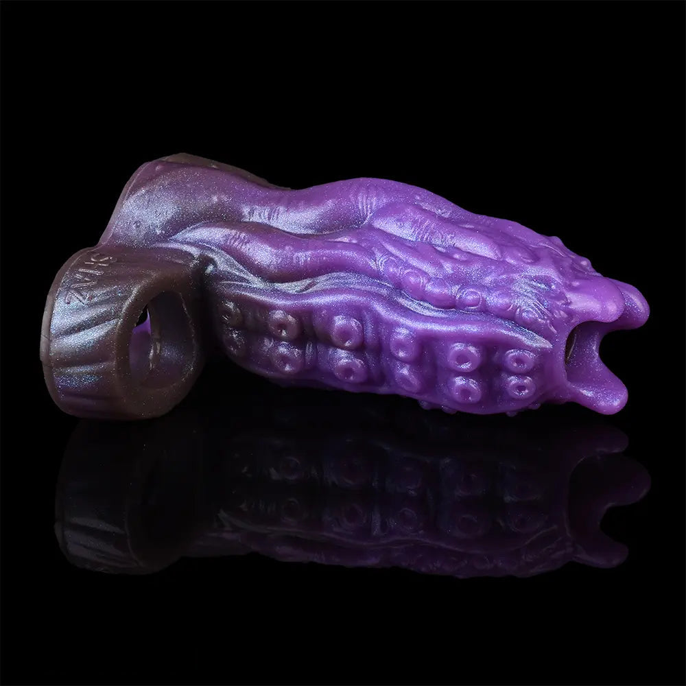 5.19in Dragon Tentacle Spiked Beast Creature Fantasy Hollow Dildo Sleeve