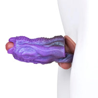 5.19in Dragon Tentacle Spiked Beast Creature Fantasy Hollow Dildo Sleeve